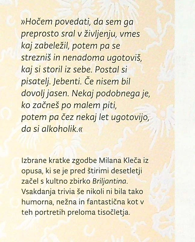 KINO; IZBRANA KRATKA PROZA, Milan Kleč