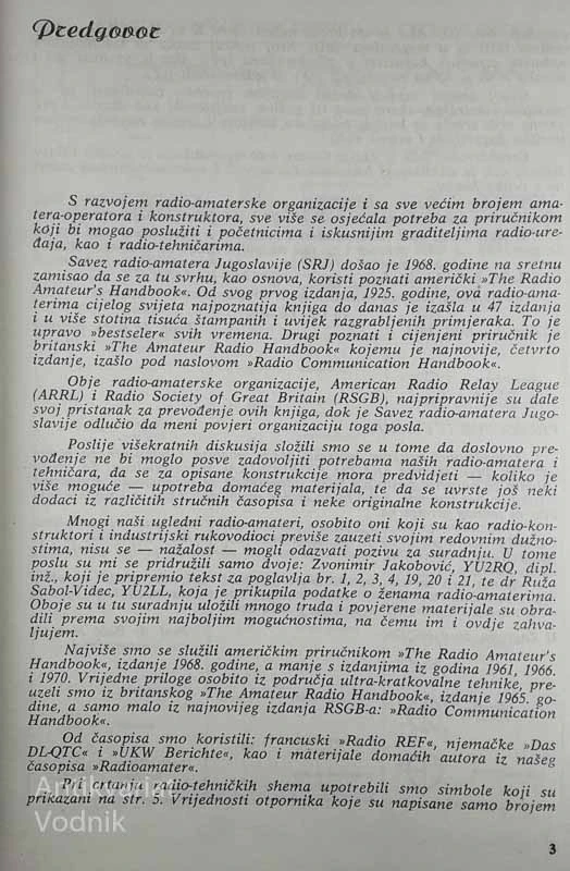 RADIO PRIRUČNIK ZA AMATERE I TEHNIČARE, Dr. Božo Metzger