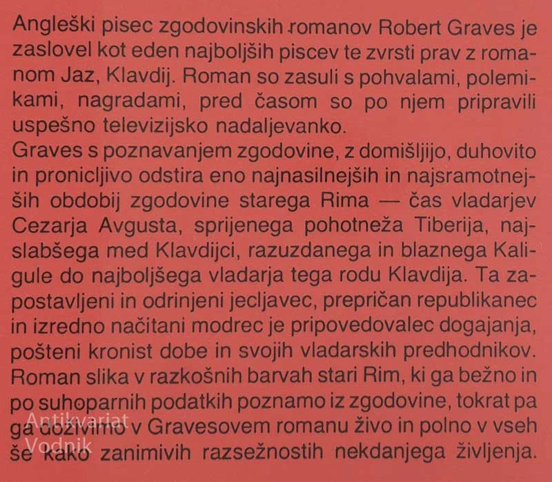JAZ, KLAVDIJ, Robert Graves