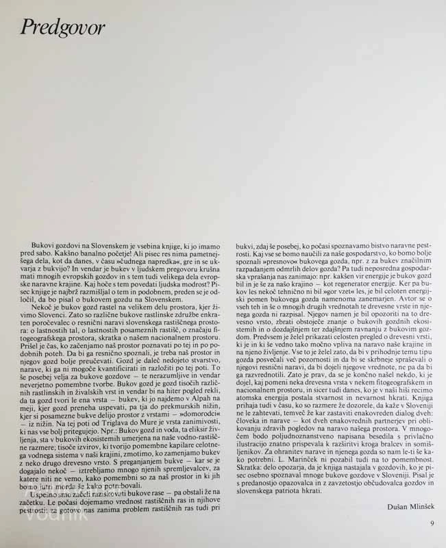 BUKOVI GOZDOVI NA SLOVENSKEM, Lojze Marinček