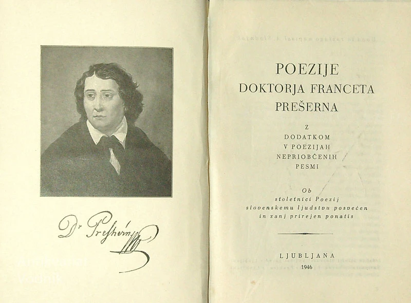 PREŠERNOVE POEZIJE