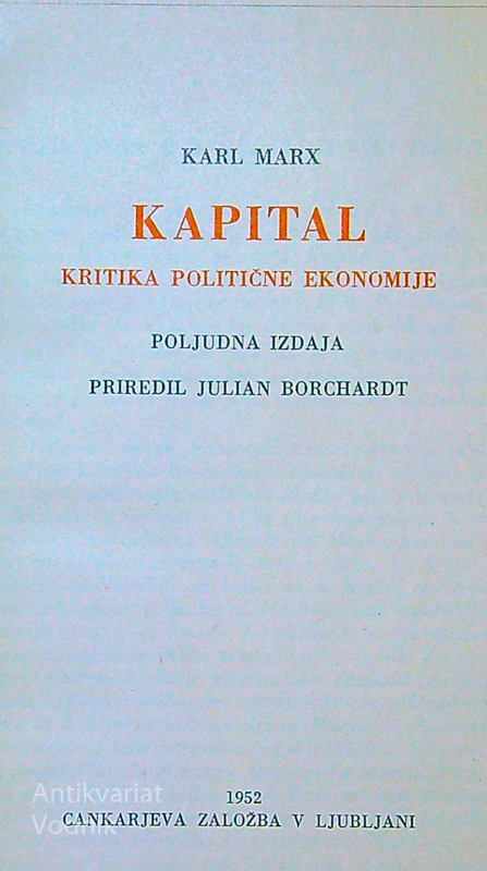 KAPITAL, Karl Marx