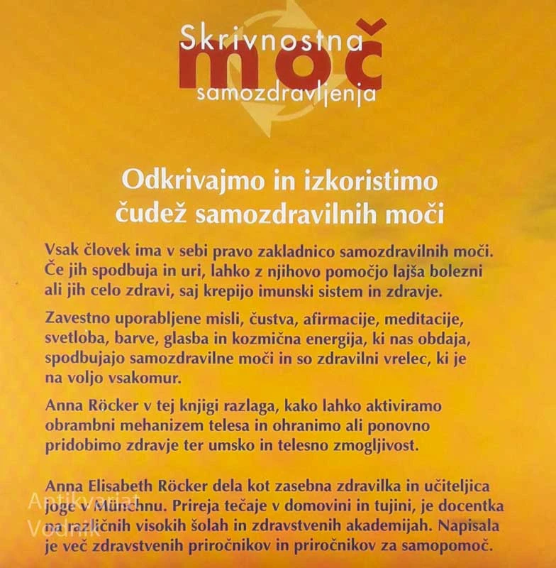 SKRIVNOSTNA MOČ SAMOZDRAVLJENJA, Anna Elisabeth Röcker