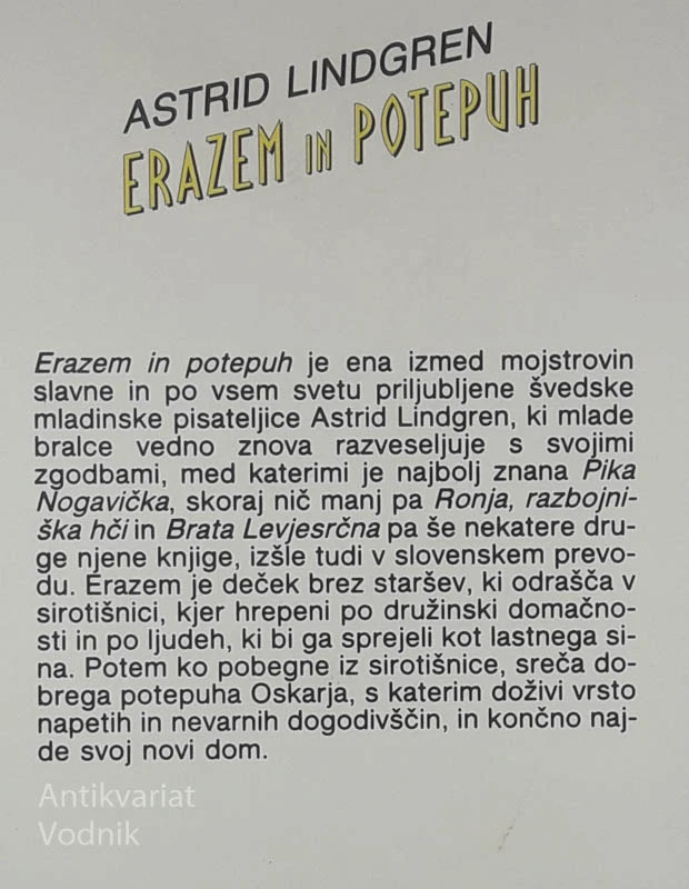 ERAZEM IN POTEPUH, Astrid Lindgren