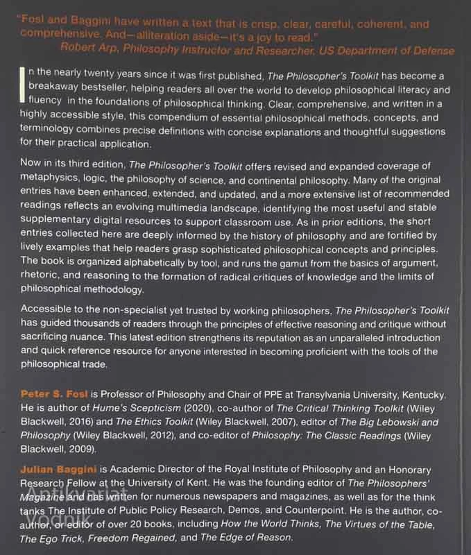 THE PHILOSOPHER’S TOOLKIT, Peter S. Fosl in Julian Baggaini