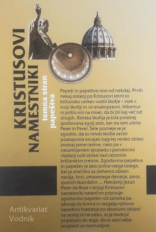 KRISTUSOVI NAMESTNIKI, Peter De Rosa