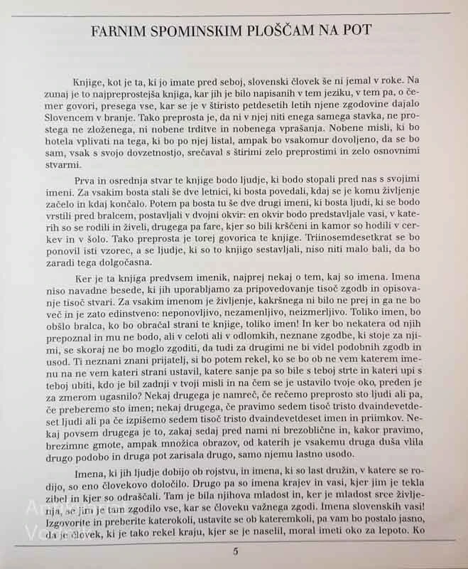 FARNE SPOMINSKE PLOŠČE (Slovenski spominski odbor)