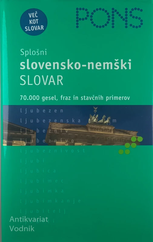 SPLOŠNI SLOVENSKO-NEMŠKI SLOVAR