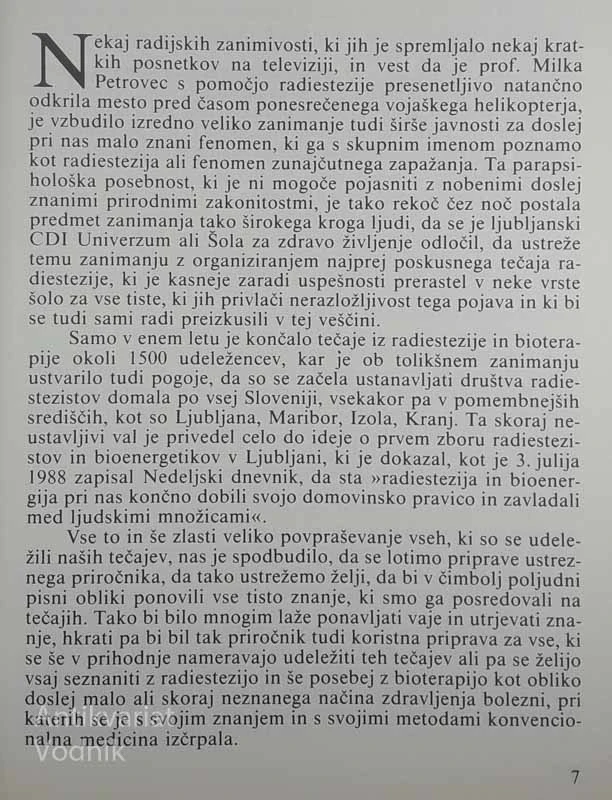 MOJA ŠOLA RADIOSTEZIJE IN BIOTERAPIJE, Stane Andrej Oblak
