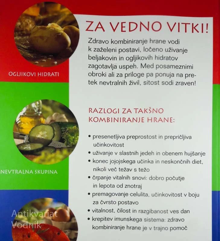 JEDILNIKI ZA ZDRAVO KOMBINIRANJE HRANE, Johanna Handschmann, Angelika Ilies, Martina Kittler, Brigitta Stuber, Marlisa Szwillus