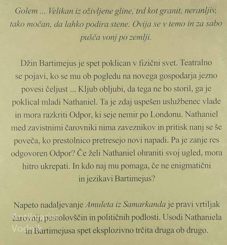 GOLEMOVO OKO, Jonathan Stroud (Bartimejusova trilogija)
