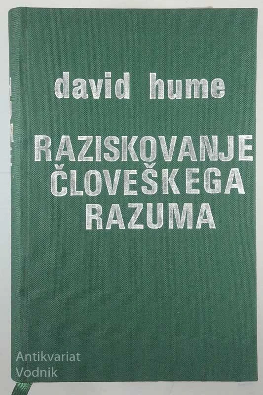 RAZISKOVANJE ČLOVEŠKEGA RAZUMA, David Hume