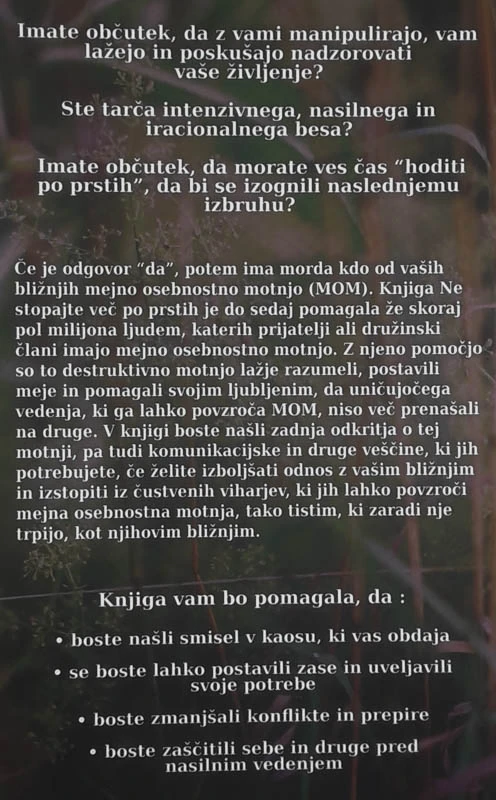 NE VSTOPAJTE VEČ PO PRSTIH, Paul T. Mason in Randi Kreger