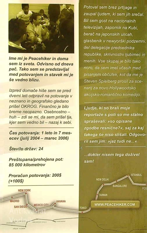 PEACEHIKER; OKOLI SVETA BREZ DENARJA, Matej Sedmak