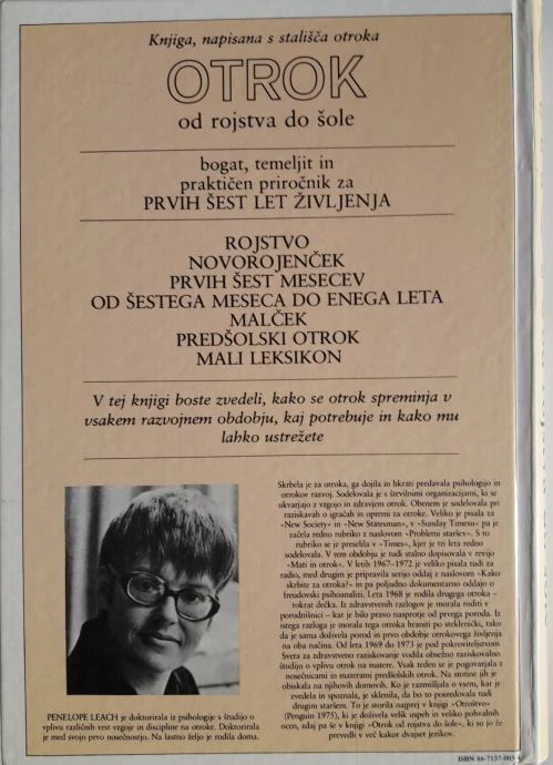 OTROK OD ROJSTVA DO ŠOLE, Penelope Leach
