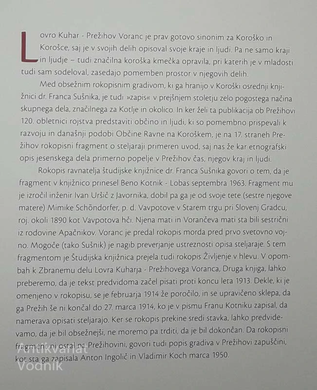 120 VORANC: … IN TEČE ŽIVLJENJE POD GORO …, več avtorjev