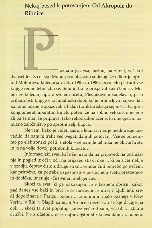 OD AKROPOLE DO RIBNICE, Janez Suhadolc