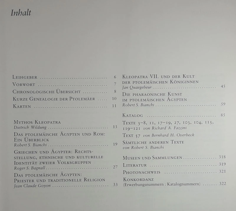 KLEOPATRA, Agypten um die Zeitenwende