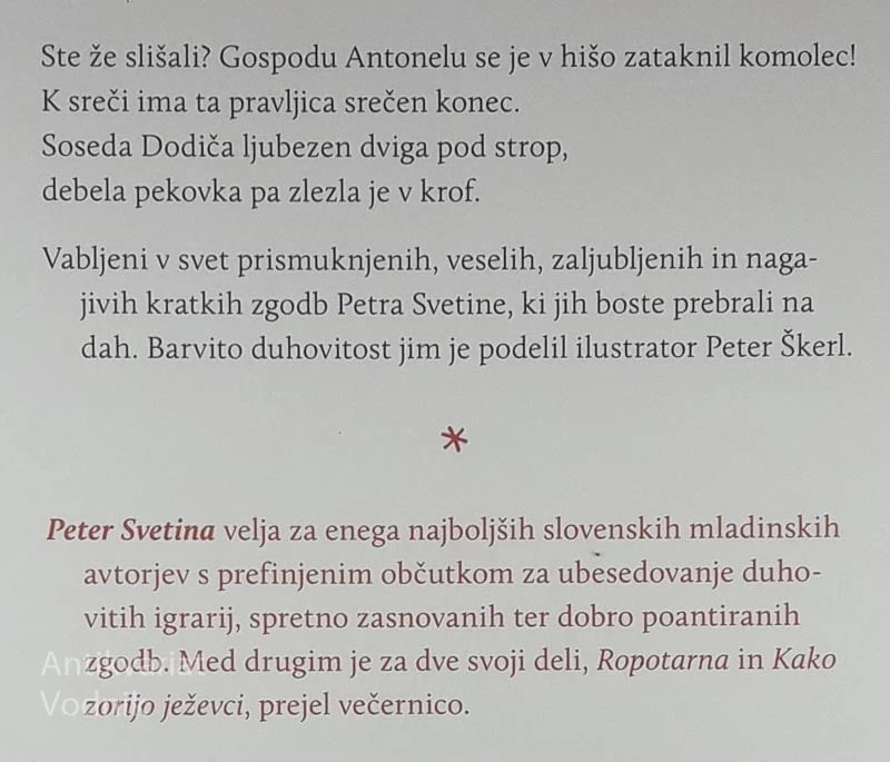 SOSED POD STROPOM, Peter Svetina (ilustriral Peter Škerl)