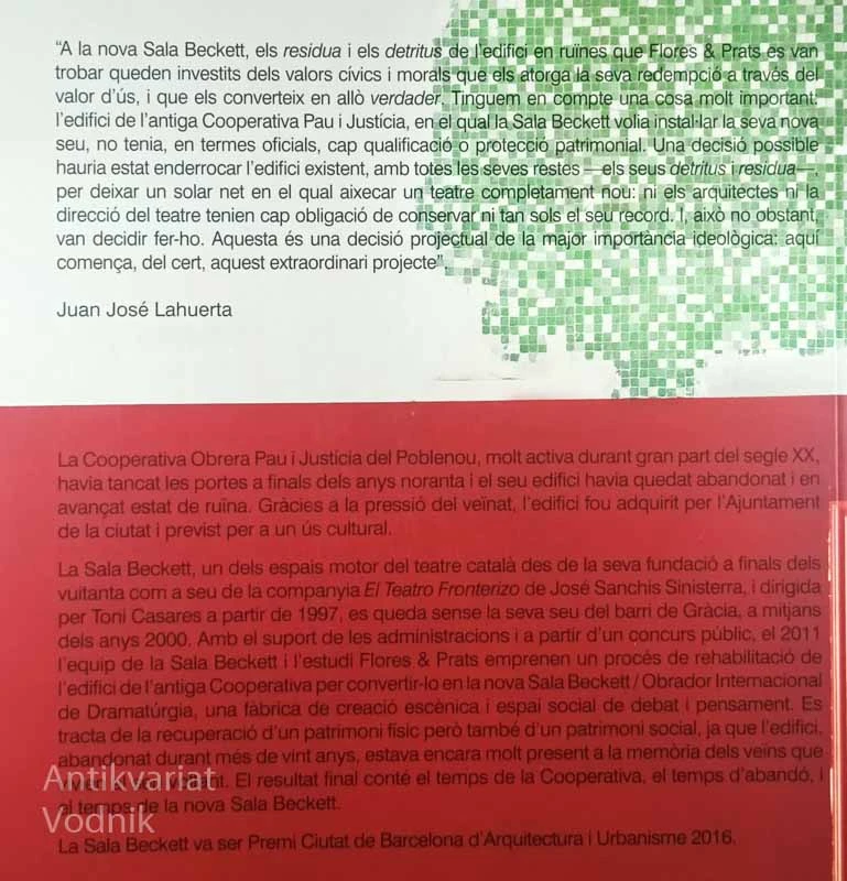 SALA BECKETT; OBRADOR INTERNATCIONAL DE DRAMATURGIA