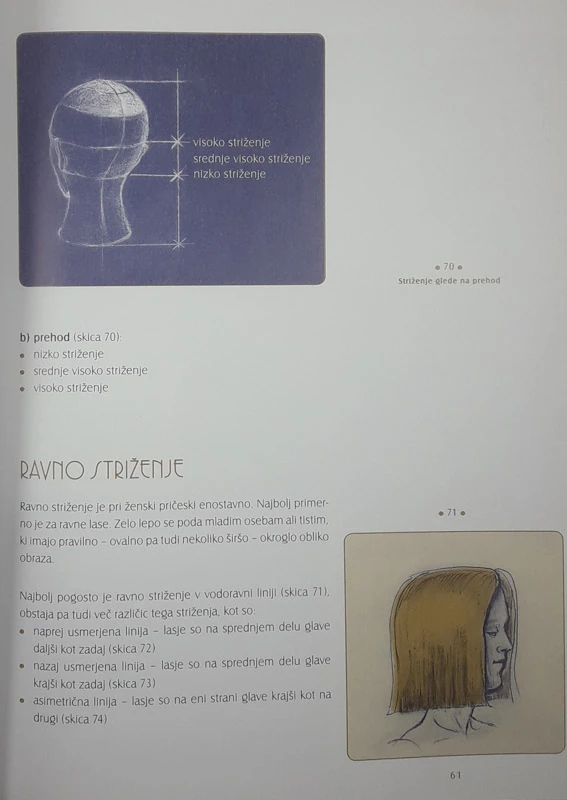 STRIŽENJE IN OBLIKOVANJE PŠRIČESKE, Andreja Kogovšek