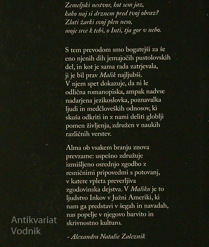 MALIK, Alma Karlin