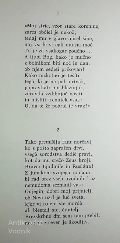 EVGENIJ ONJEGIN, Aleksander S. Puškin