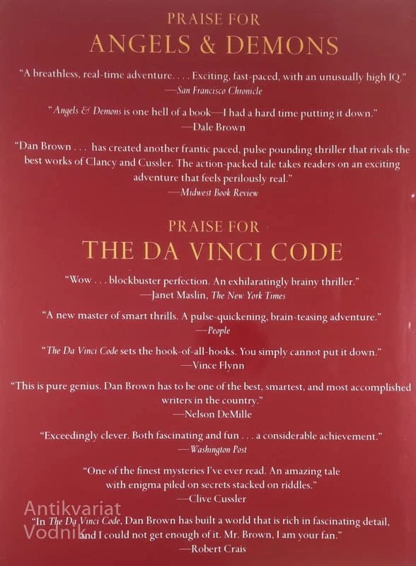 ANGELS AND DEMONS, Dan Brown