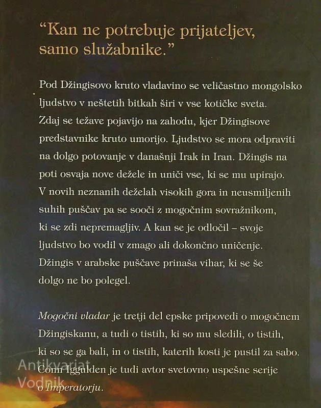 OSVAJALEC; MOGOČNI VLADAR, Conn Iggulden