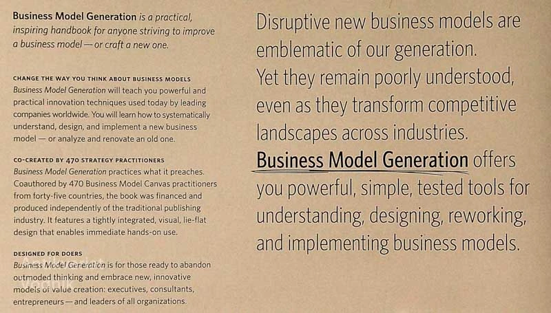 BUSINESS MODEL GENERATION, Alexander Osterwalder & Yves Pigneur