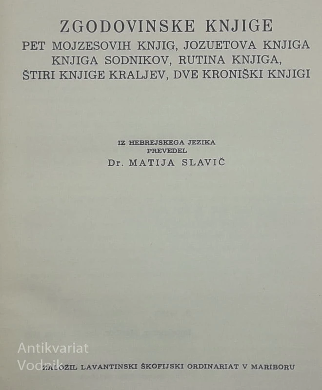 SVETO PISMO STARE IN NOVE ZAVEZE, v 4 delih