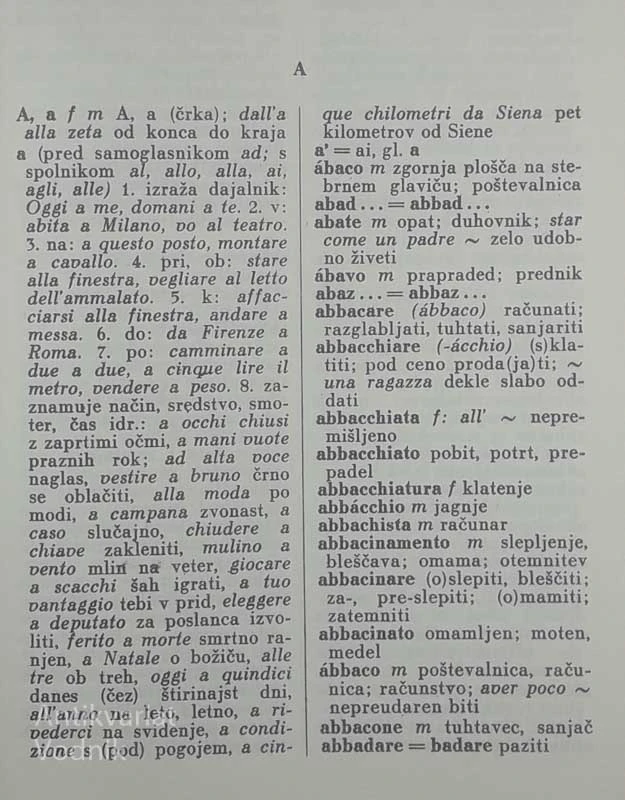 ITALIJANSKO-SLOVENSKI SLOVAR, Anton Bajec in Pavle Kalan