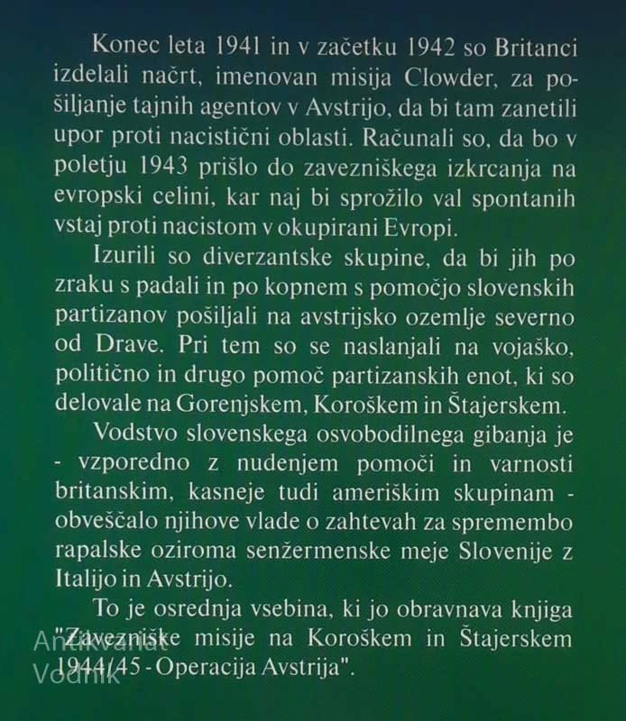 ZAVEZNIŠKE MISIJE NA KOROŠKEM IN ŠTAJERSKEM 1944-45; OPERACIJA AVSTRIJA, Božidar Gorjan – Bogo