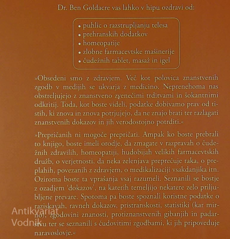 SLABA ZNANOST, Ben Goldacre