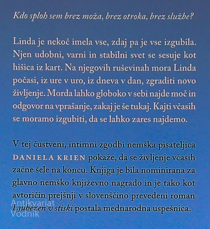 MOJE TRETJE ŽIVLJENJE, Daniela Krien