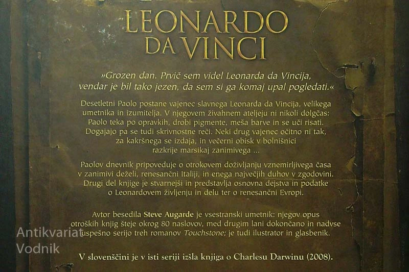 LEONARDO DA VINCI, Steve Augarde (ilustriral Leo Brown)