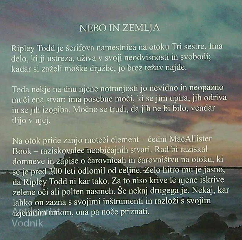 NEBO IN ZEMLJA, Nora Roberts