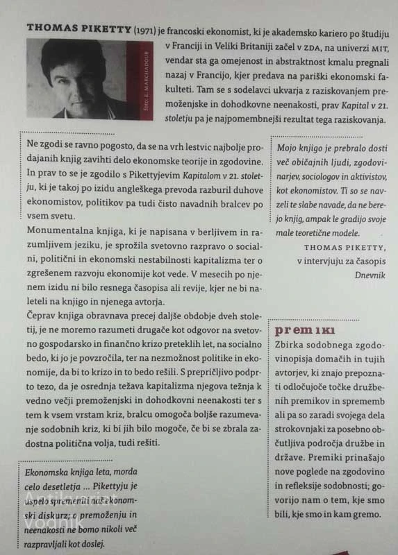 KAPITAL V 21. STOLETJU, Thomas Piketty