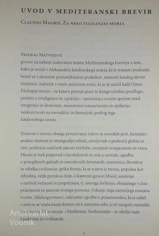 MEDITERANSKI BREVIR, Predrag Matvejević