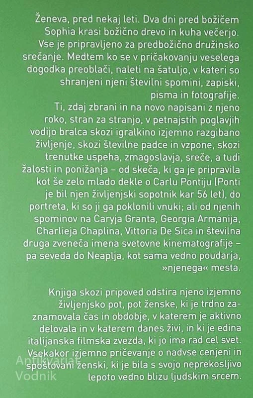 VČERAJ, DANES, JUTRI; MOJE ŽIVLJENJE, Sophia Loren