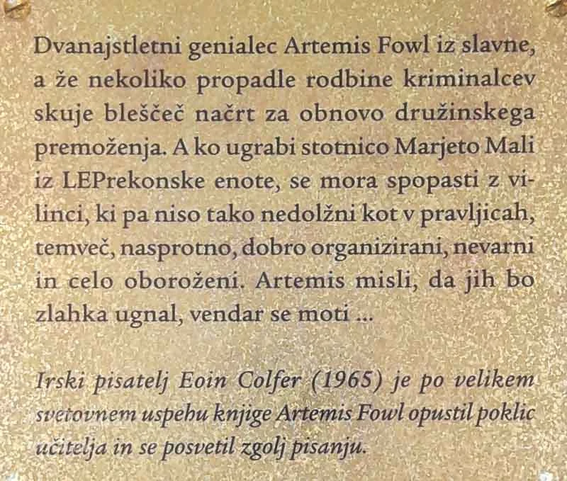 ARTEMIS FOWL, Epin Colfer