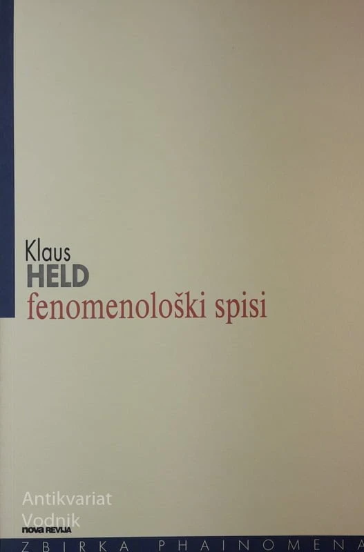 Klaus Held, FENOMENOLOŠKI SPISI