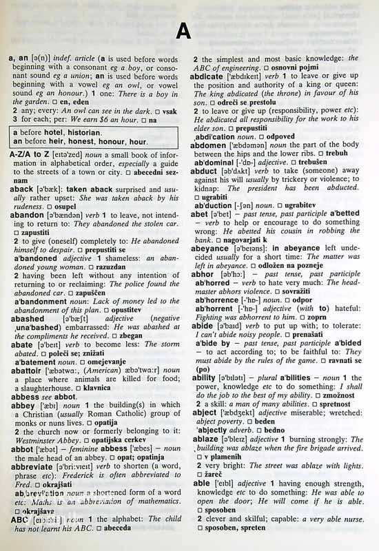 PASSWORD; ENGLISH DICTIONARY FOR SPEAKERS OF SLOVENIAN, Branko Madžarevič