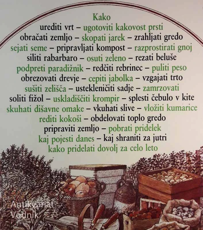 VSE O VRTNARJENJU, popolna oskrba iz domačega vrta, John Seymour