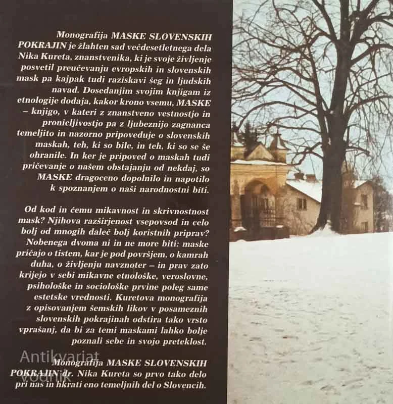 MASKE SLOVENSKIH POKRAJIN, Niko Kuret