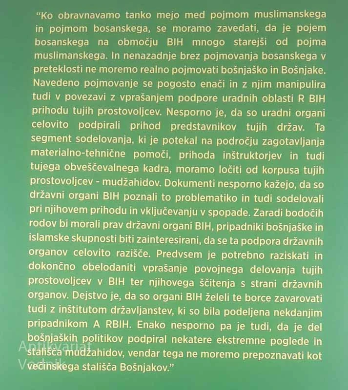 TUJI PROSTOVOLJCI V BOSNI IN HERCEGOVINI TER POJAV BOŠNJAŠKEGA ISLAMIZMA, Bogdan Urbar
