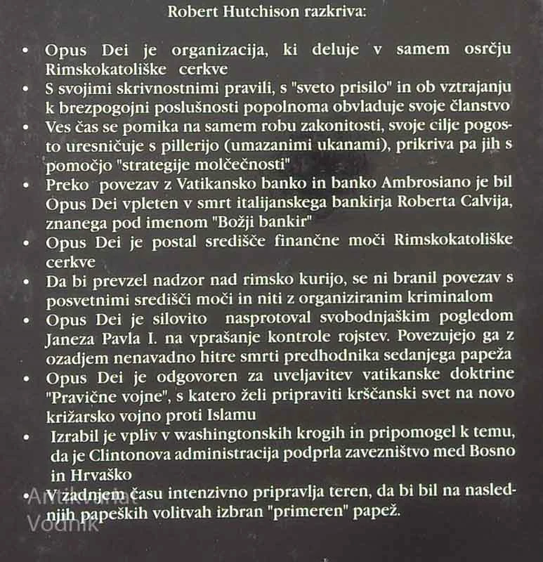 OPUS DEI: NJIHOVO KRALJESTVO PRIHAJA, Robert Hutchison