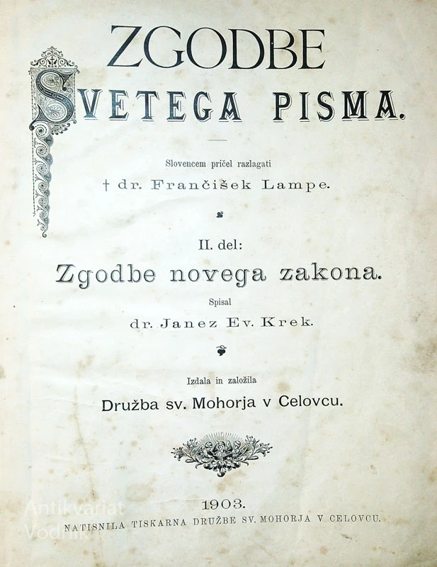 ZGODBE SVETEGA PISMA I. IN II. DEL