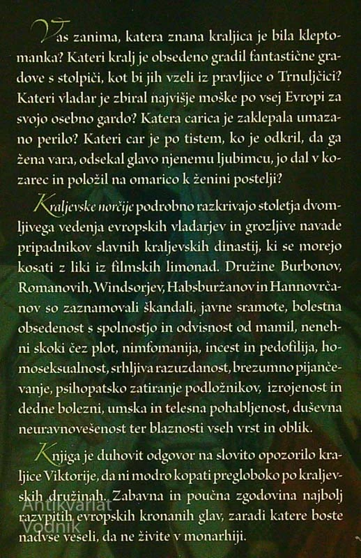 KRALJEVSKE NORČIJE; ZGODOVINA ŠKANDALOV NA EVROPSKIH DVORIH, Karl Shaw