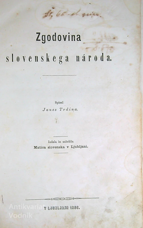 ZGODOVINA SLOVENSKEGA NARODA, Janez Trdina